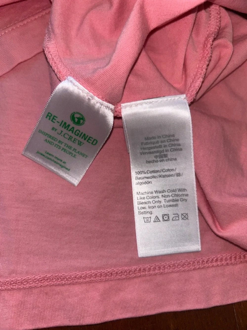 J. Crew Broken-in Short-Sleeve T-Shirt Pink Men's XXL Basics
